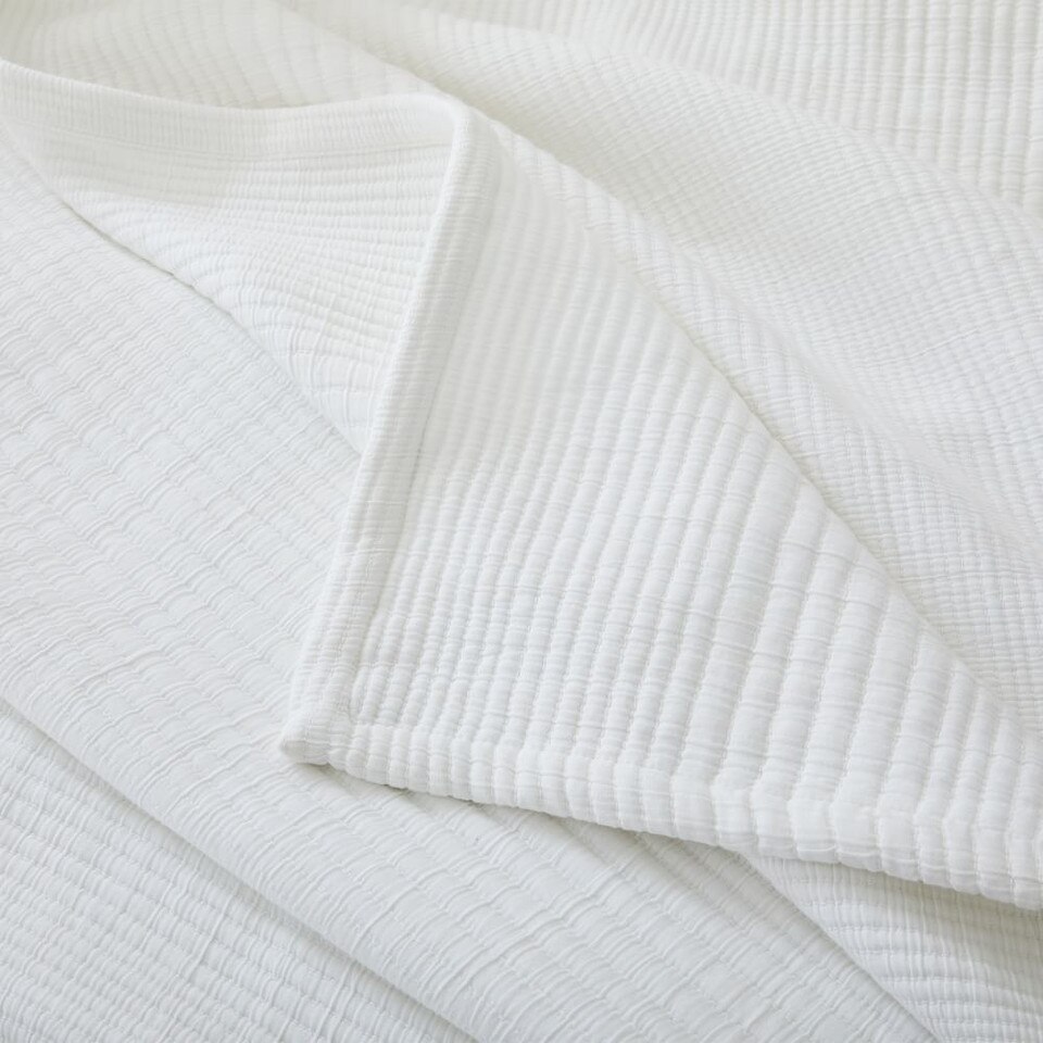 Organic Cotton Ribbed Blanket West Elm Australia